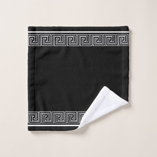 Conception de la frise grecque blanche (Gant de toilette)