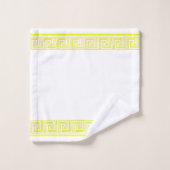 Conception de la frise grecque jaune (Gant de toilette)