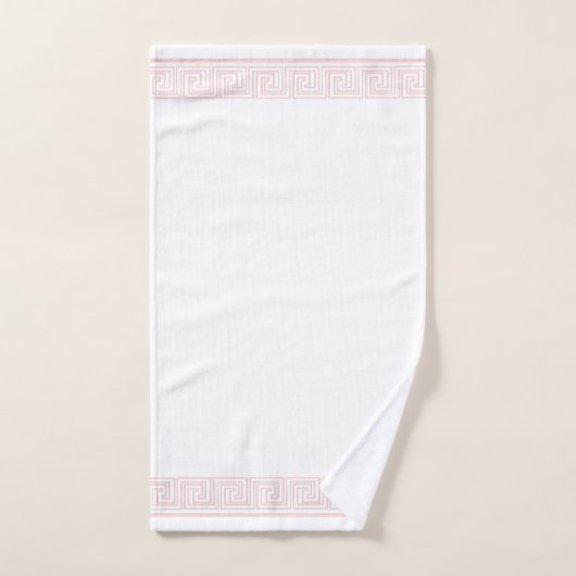 Conception de la frise grecque rose (Serviette à main)