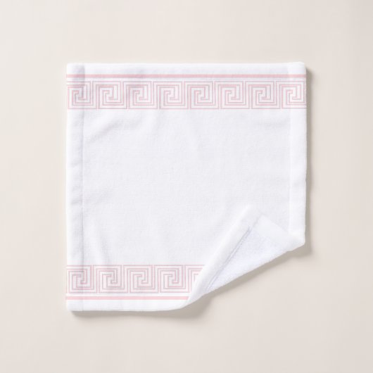 Conception de la frise grecque rose (Gant de toilette)