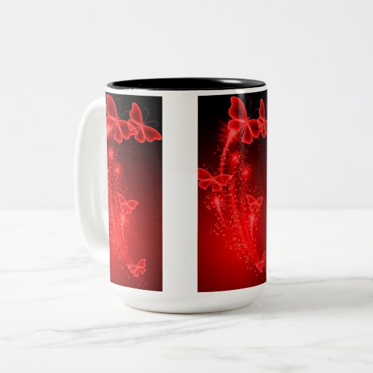 Conception de la Mug à deux tons : Conception élég (Devant gauche)
