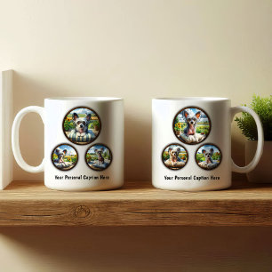 Conception de la Mug de café chinoise Crested Chie