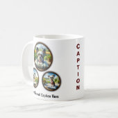 Conception de la Mug de café chinoise Crested Chie (Devant gauche)
