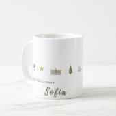 Conception de la Mug de café de Noël intemporelle (Devant gauche)