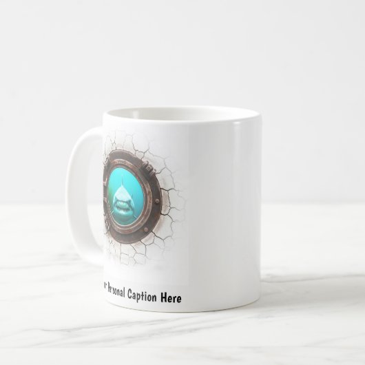 Conception de la Mug de café de requin en colère (Devant gauche)