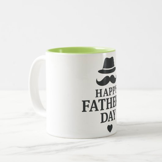Conception de la Mug de la Fête des Pères Heureux  (Devant gauche)