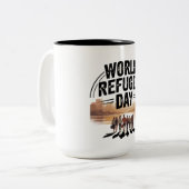 Conception de la mug de la Journée mondiale des ré (Devant gauche)