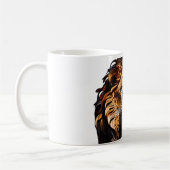 Conception de la Mug en verre de Lion en mosaïque (Gauche)
