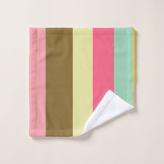 Conception de la palette de couleurs à bande estiv (Gant de toilette)