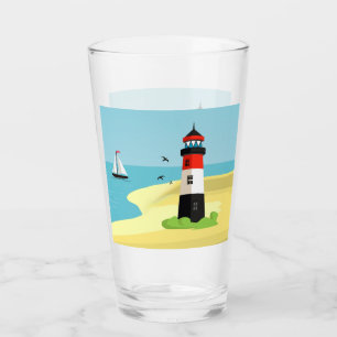 Conception de la scène du phare Tumbler en verre