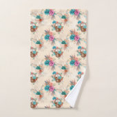 Conception de la série Boho Skull 3 (Serviette à main)