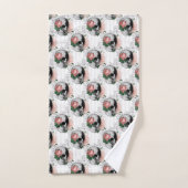 Conception de la série crâne floral rose 2 (Serviette à main)