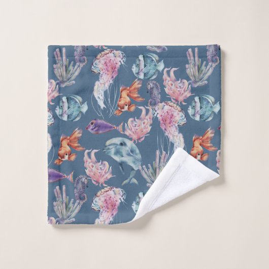 Conception de la série de composition de l'eau sou (Gant de toilette)