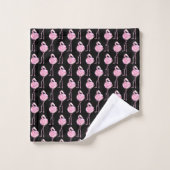 Conception de la série de Flamants roses d'appel d (Gant de toilette)