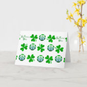 Conception de la St. Patrick's Day pour carte de v (Fleur jaune)