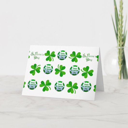 Conception de la St. Patrick's Day pour carte de v (Devant)