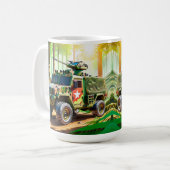 Conception de la tasse de démarrage de bataille (Devant gauche)