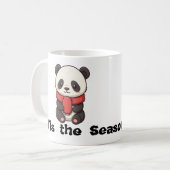 Conception de la tasse de Noël avec panda mignon (Devant gauche)