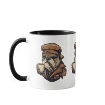 Conception de la tasse de pilote Bulldog