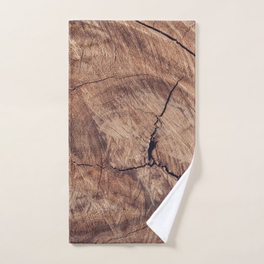 Conception de la texture du grain de bois rustique (Serviette à main)