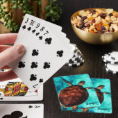 Conception de la tortue marine Cartes de jeu perso (In Situ)