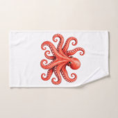 Conception de la vie marine de l'octopus océan (Serviette à main)