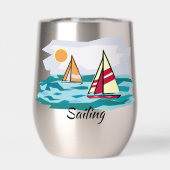 Conception de la voile Tumbler à vin thermique (Arrière)
