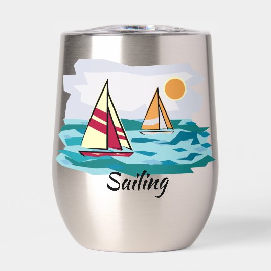 Conception de la voile Tumbler à vin thermique (Avant)