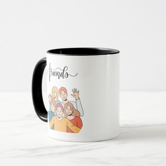 Conception de l'amitié Café Mug (Devant gauche)