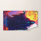 Conception de l'appel de éffrayant Moon Death (Serviette à main)