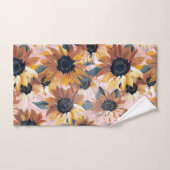 Conception de l'aquarelle de tournesol (Serviette à main)
