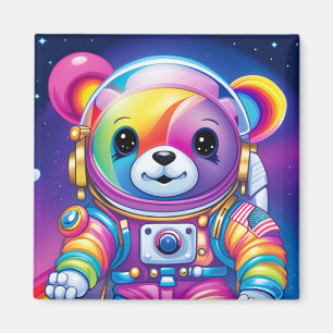 Conception de l'astronaute de l'ours - aimant