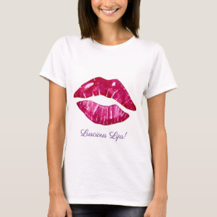 Conception de lèvres succulentes T-shirt pour dame