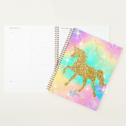 Conception de licorne rose pailletée (Devant avec enveloppe)