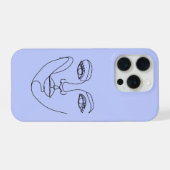 Conception de ligne abstraite moderne de visage de (Verso Horizontal)