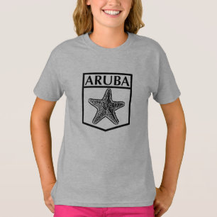 Conception de l'île d'Aruba - T-Shirt Hanes TAGLES