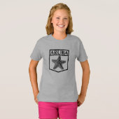 Conception de l'île d'Aruba - T-Shirt Hanes TAGLES (Devant entier)