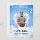 Conception de l'invitation de la carte funéraire M (Devant)