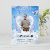 Conception de l'invitation de la carte funéraire M (Debout devant)