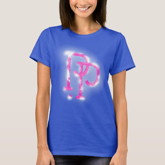 Conception de logo à lettre P pour T-Shirt (rose) (Devant)