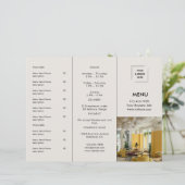 Conception de logo de menu à emporter pour le rest (Debout devant)