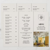 Conception de logo de menu à emporter pour le rest (Devant / Derrière)