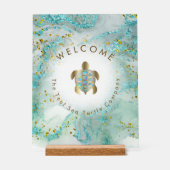 conception de logo de tortue marine bienvenue (Recto)
