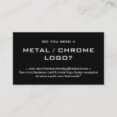 CONCEPTION DE LOGO MÉTAL H | Cartes de visite de c (Dos)