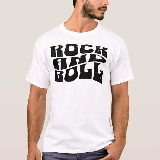Conception de logo Rock and Roll T-Shirt (Devant)