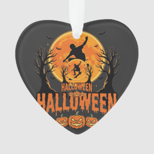 Conception de Lune de Skateboard d'Halloween Hallo