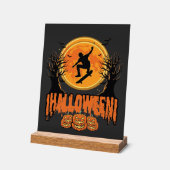 Conception de Lune de Skateboard d'Halloween Hallo (Angle)