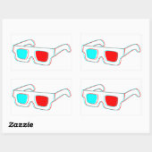 Conception de lunettes 3D - autocollants (Feuille)