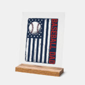 Conception de maillot de drapeau de papa de baseba (Angle)