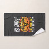 Conception de maison hantée de costume d'Halloween (Serviette à main)
